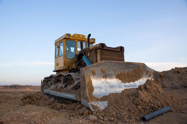 Bulldozer Land Grading in Stow