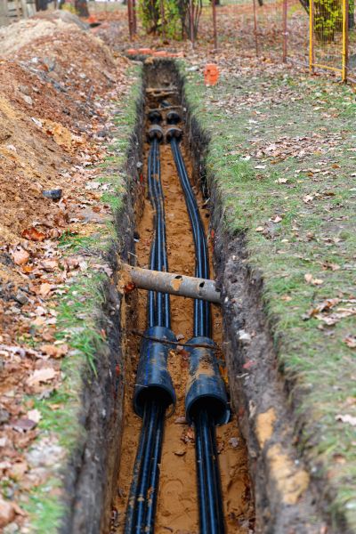 Electrical Line Excavation in Stow